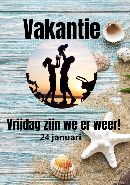 vakantie jan 2025