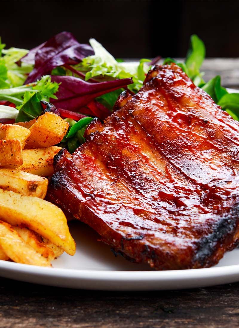 Spareribs eten bij  Restaurant De Maalderij